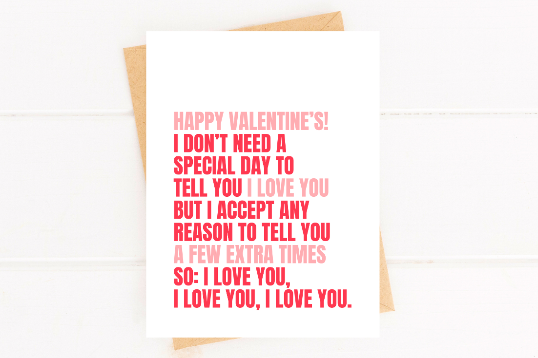 Five Dot Post - Wholesale Valentine's Day Card - Sweet Valentine's Day Card I Love You Card1