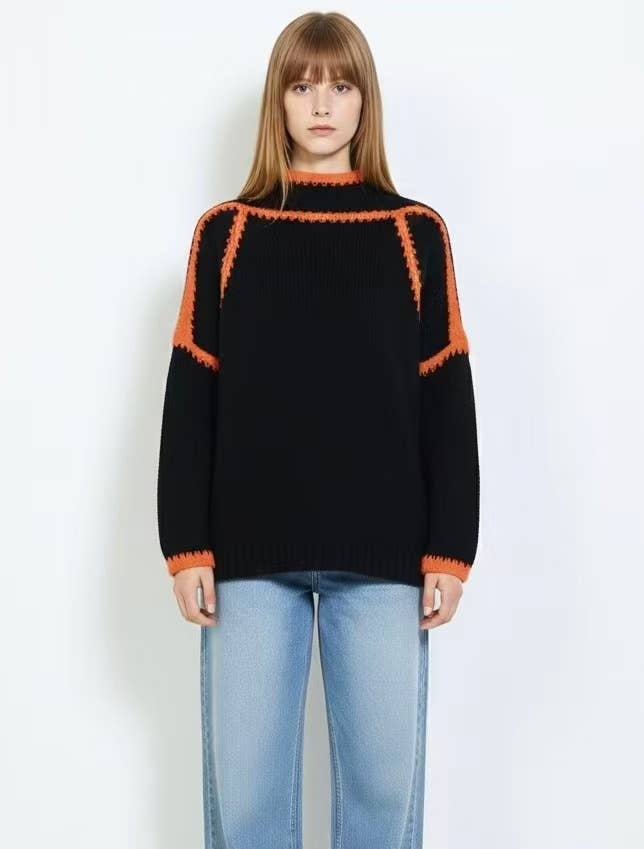 AMELÉ – wholesale Pullovertröja - Dam – Överdimensionerad tröja i grovstickat0