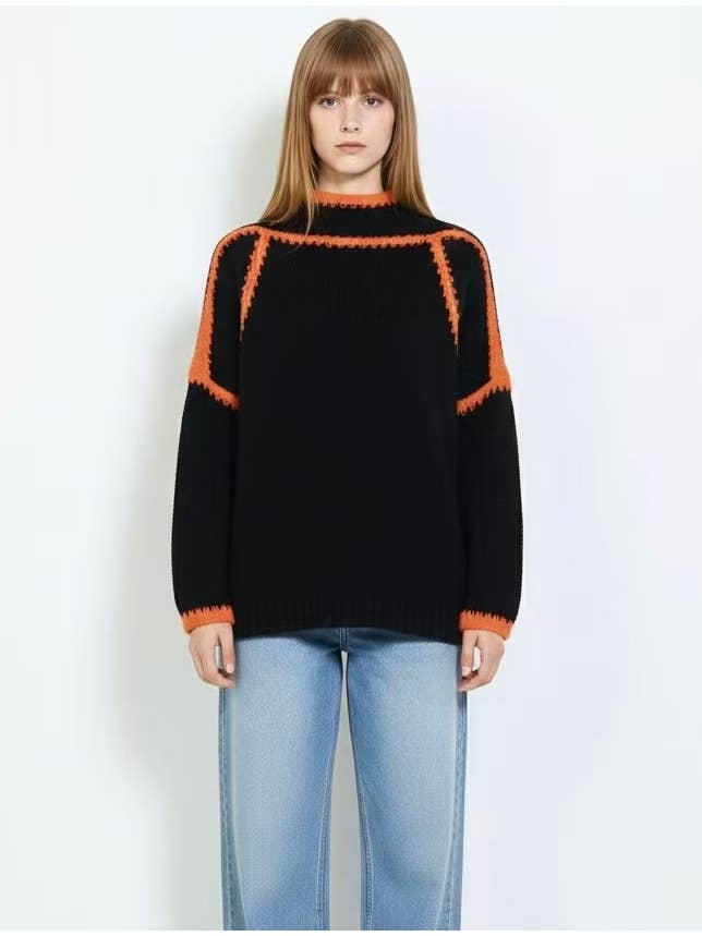 AMELÉ – wholesale Pullovertröja - Dam – Överdimensionerad tröja i grovstickat