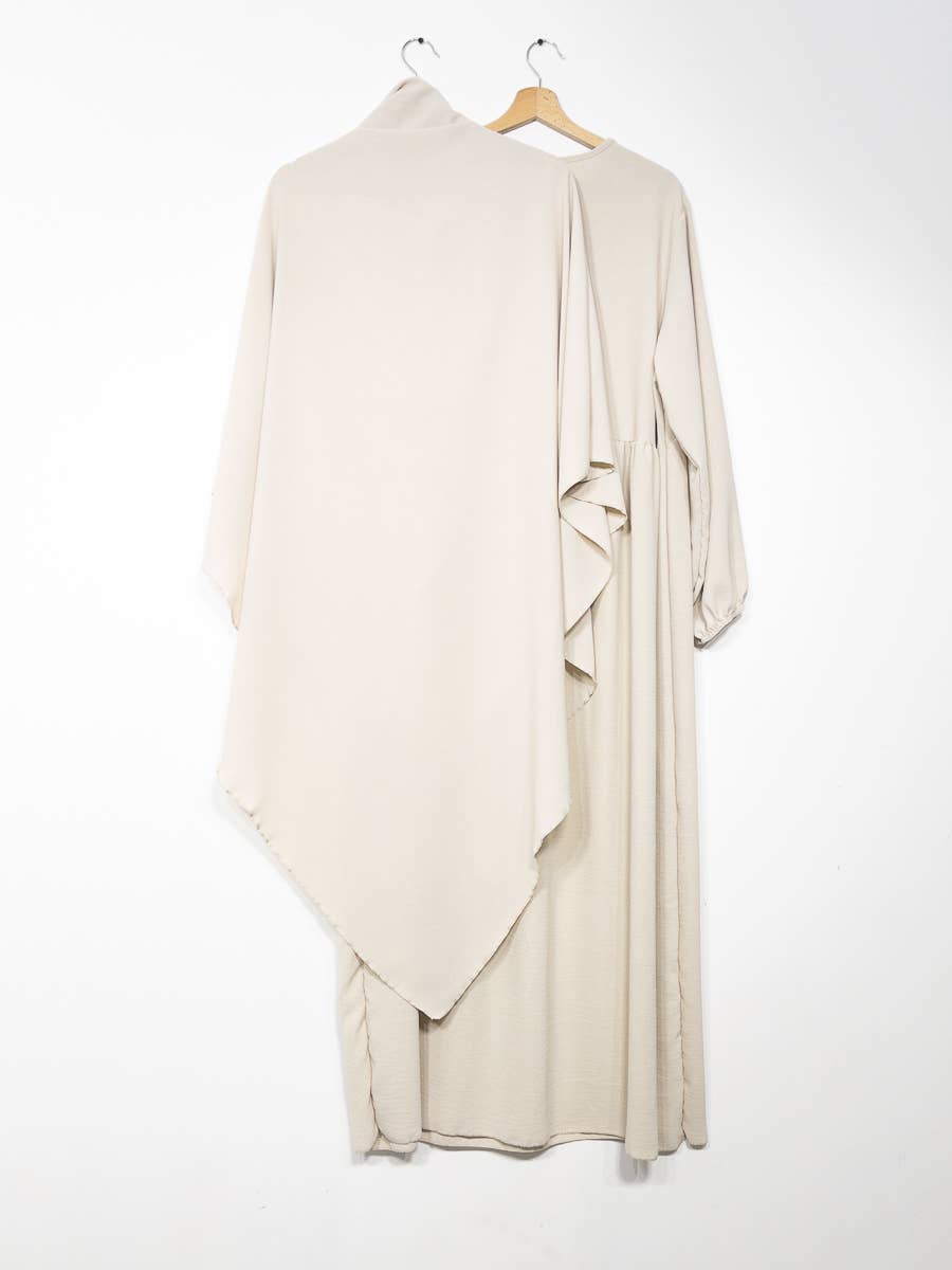 IDEAL OUTFIT - Wholesale Kaftan - Dames - 2-delige khimar en abaya set in jazzstijl ref:e2326+2501jazz49