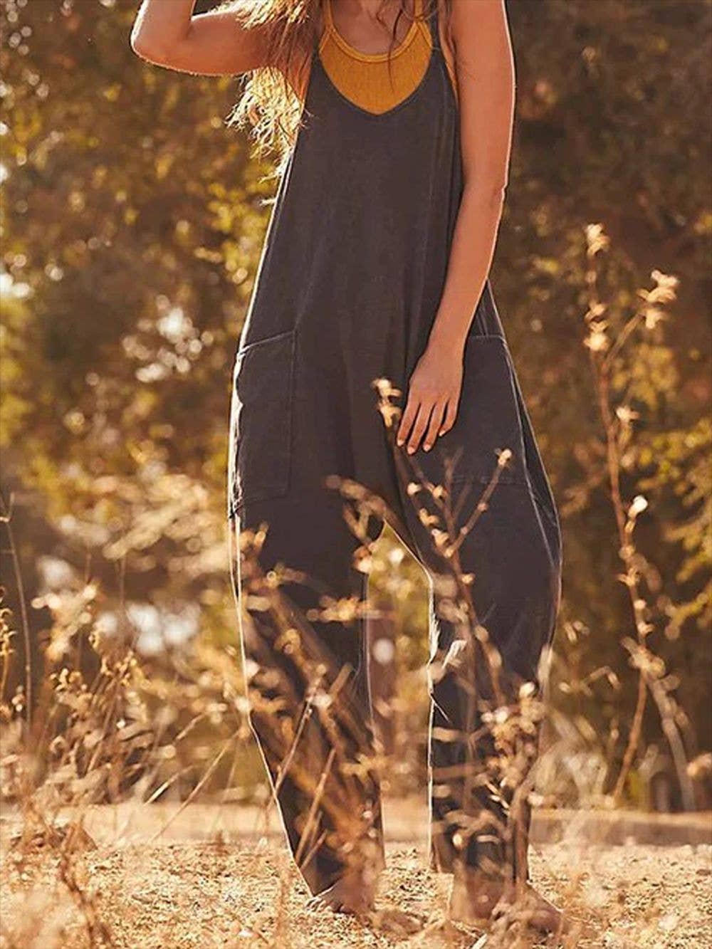 Sweetkama - Vendita all'ingrosso Tuta intera - Donna - Tuta quotidiana senza maniche a due spalle SKJ2310310