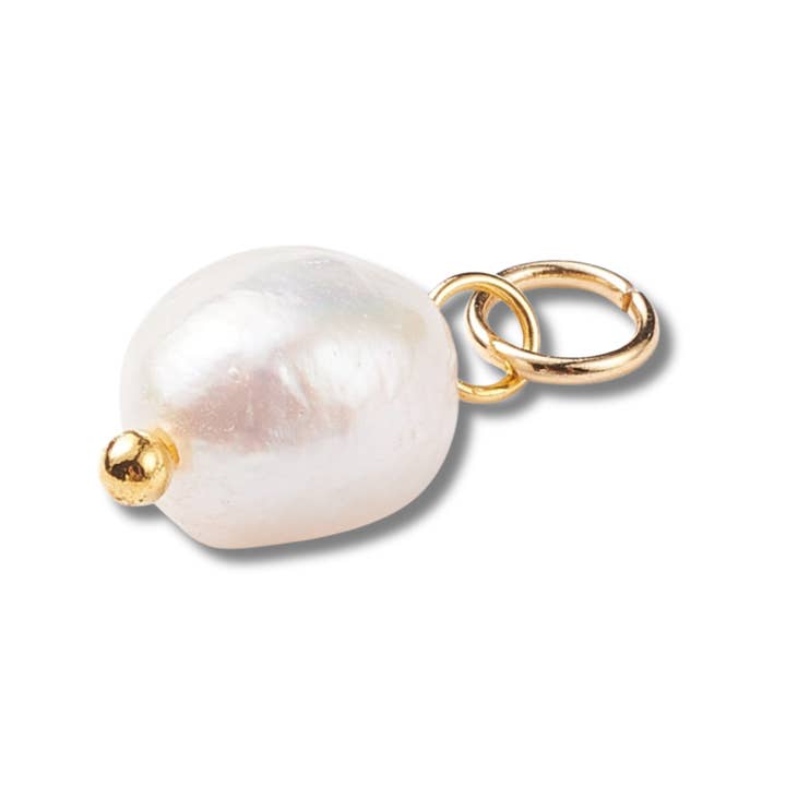Love, Paige Designs - Wholesale Individual Charm/Pendant - Freshwater Pearl Gold Charm