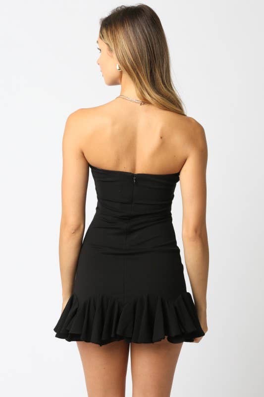 Olivaceous - Wholesale Jurk - Dames - Emilie Ruffle Jurk2