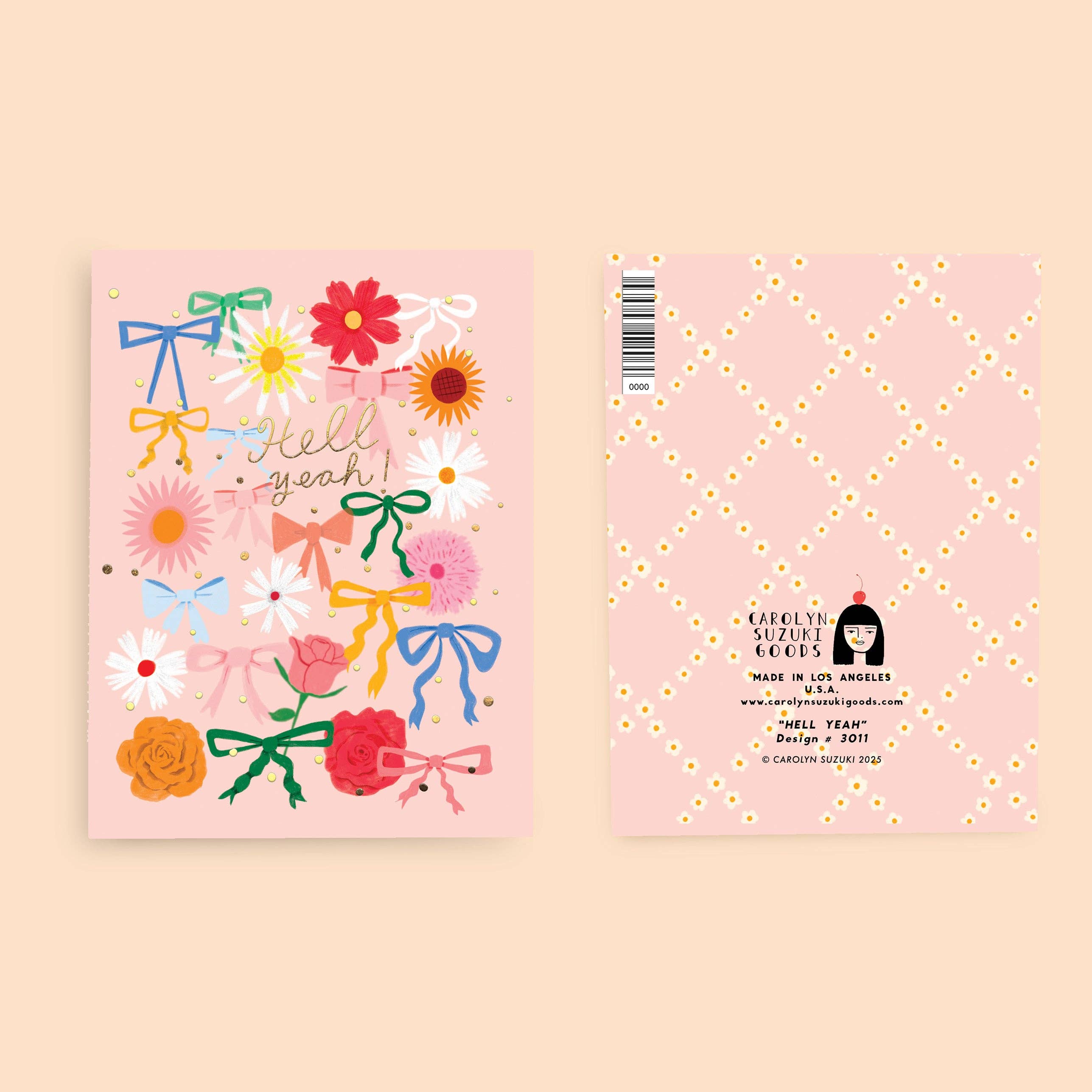 Carolyn Suzuki - Wholesale Everyday Greeting Card - HELL YEAH - Special Occasion Card1
