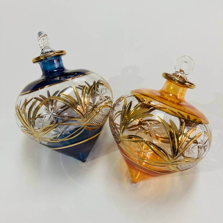 Dandarah - Wholesale Ornament - Blown Glass Ornament - Drop Amber