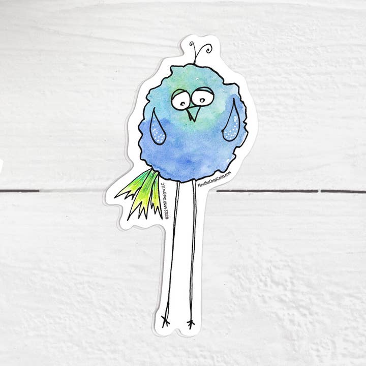 Autocollant Blue Bird pour la vente par Flew the Coop