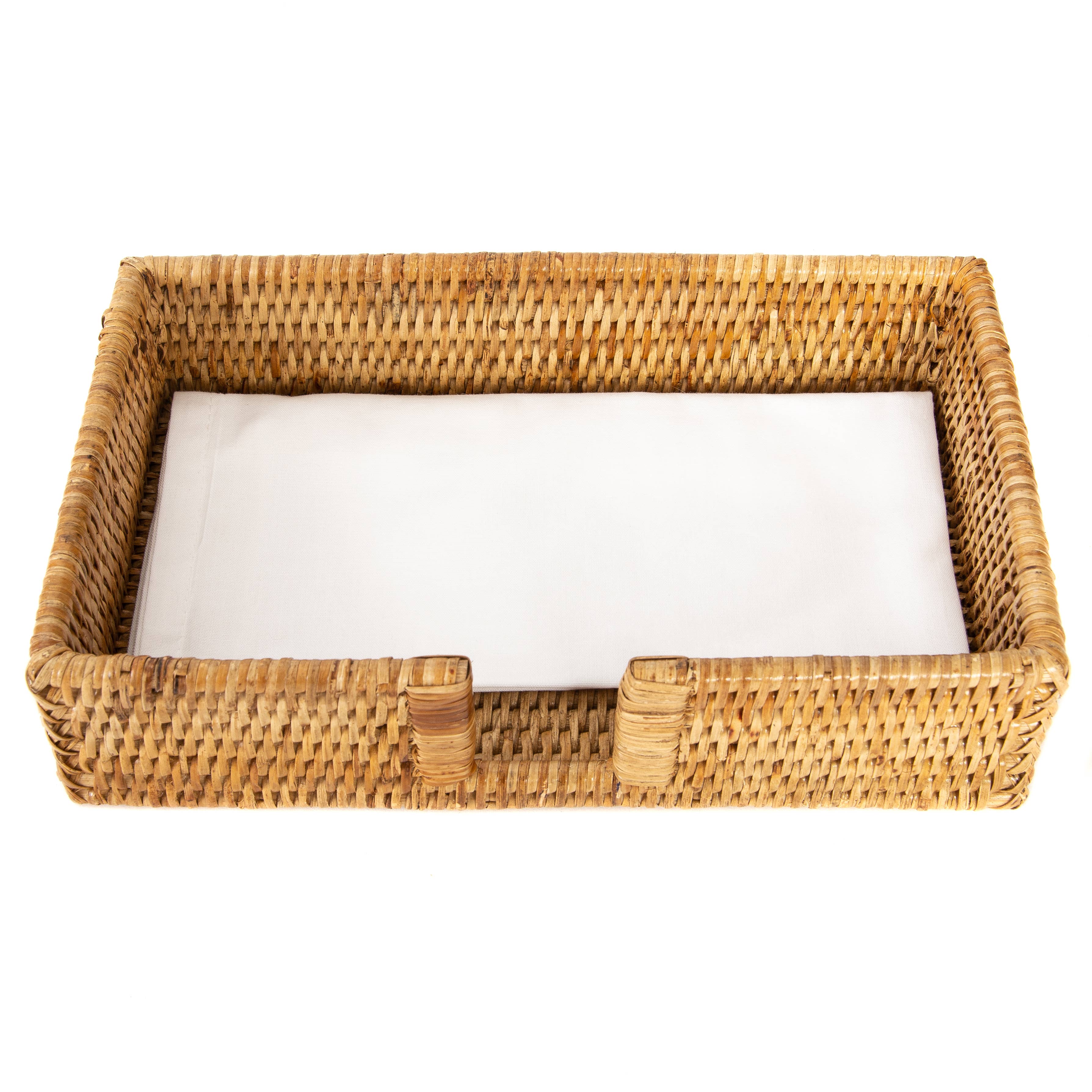 Artifacts Trading Company – wholesale Napkin holder – Rattan Guest Towel Holder with Cutout – Napkin Tray6