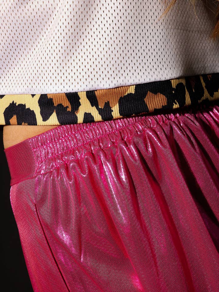 Burnt Toast - Wholesale Pants - Women's - Bubblegum Burn Cropped Metallic Trousers4