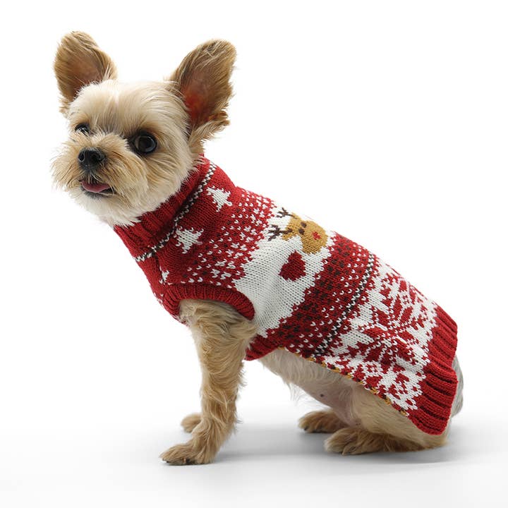 Dogo Pet - Wholesale Pet Sweater - Dog - Reindeer Fair Isle Sweater4