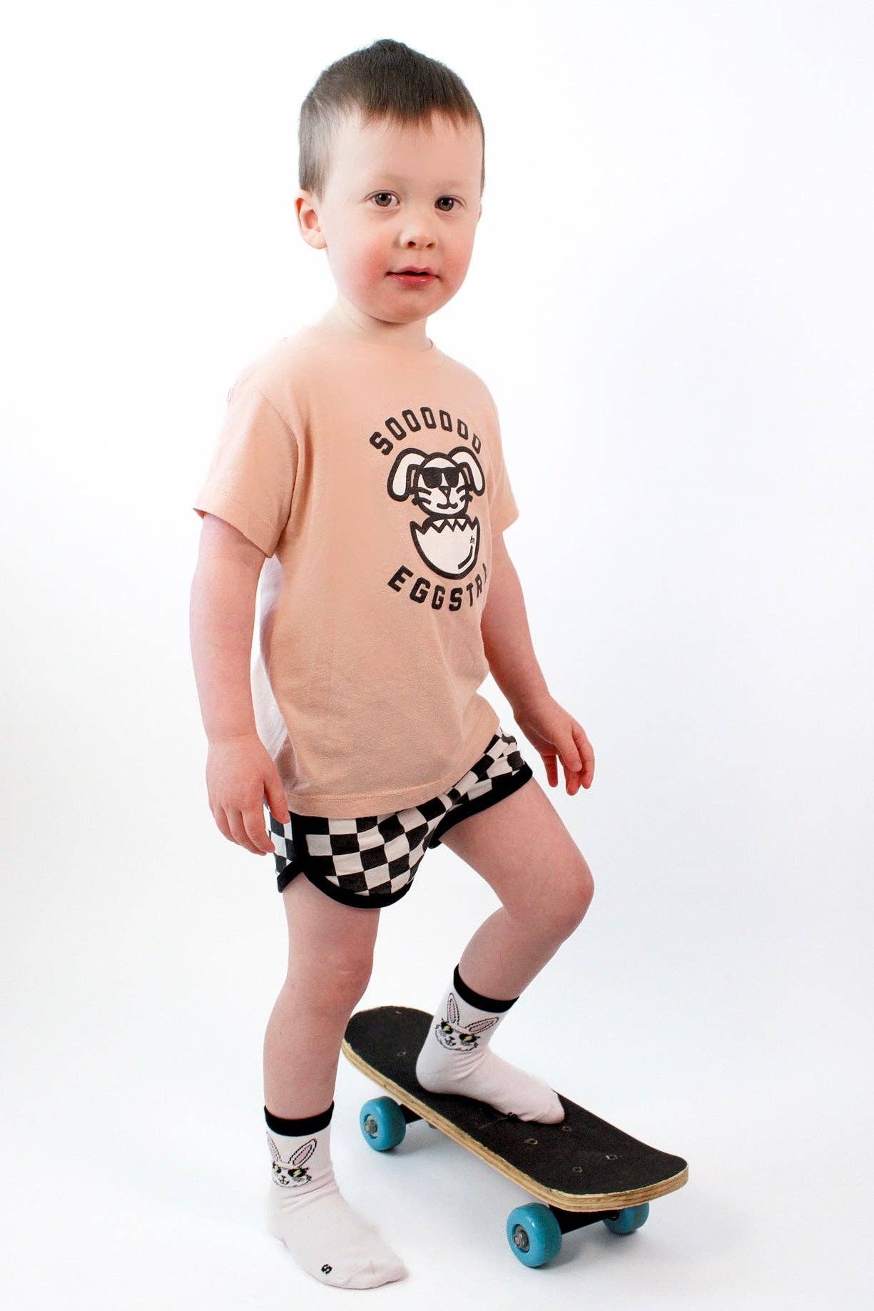 Kickin it up Socks - Wholesale Socks - Kids - Rad Bunny with Pink Bunny Foot7