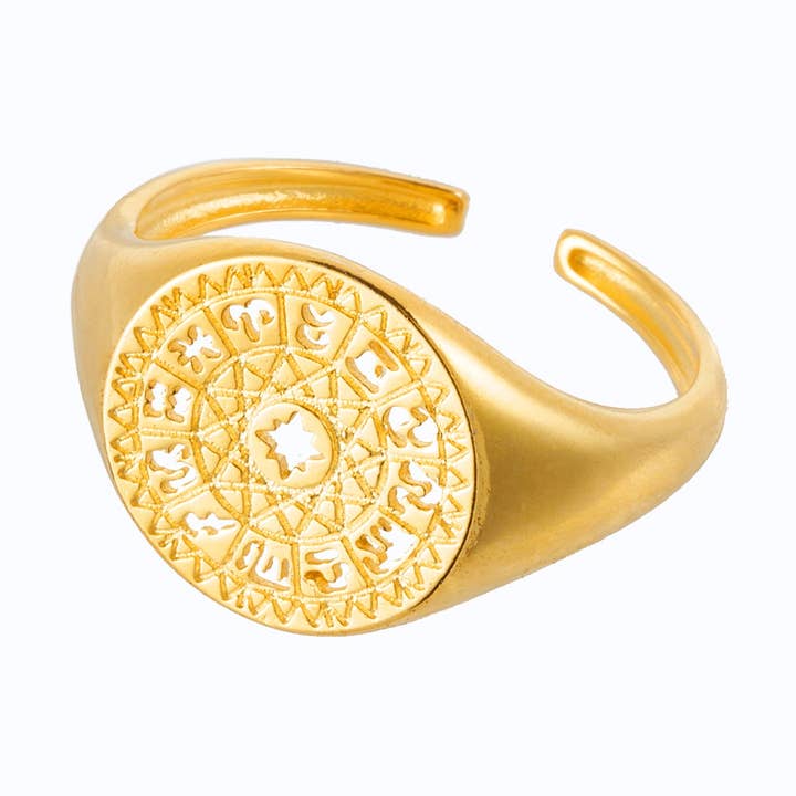 BAGUE AZTÈQUE pour la vente par Lillys Amsterdam