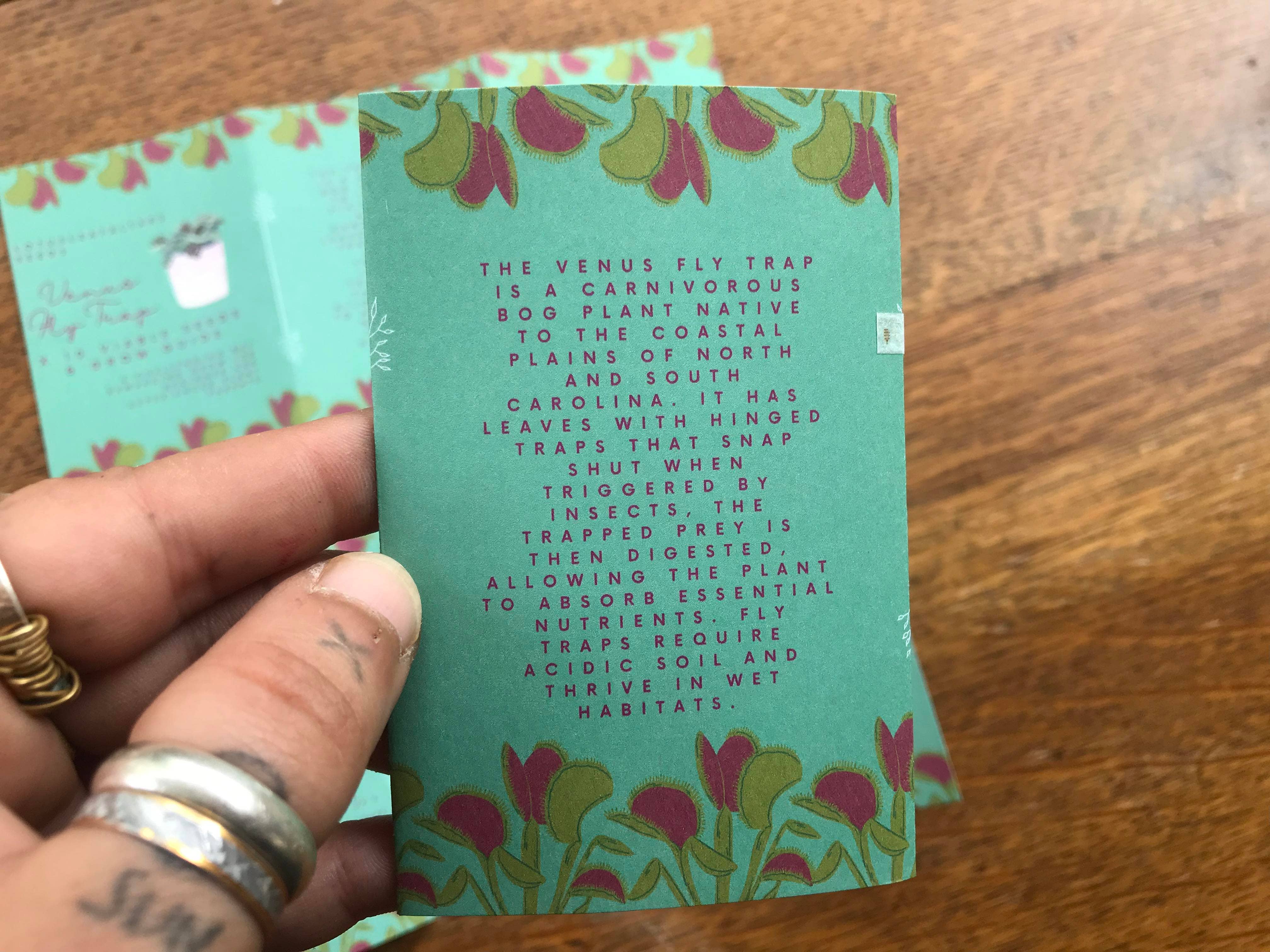 lotusleafaltars – Engroshandel Plantefrø – Venus Flytrap - Kødædende plante - Vejledning til frø og dyrkning3