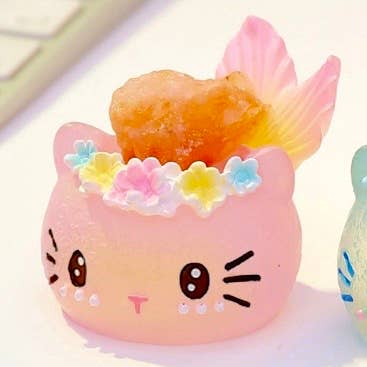 BCmini - Vente Figurine décorative - 71309 Boîte Mystère Chat Sirène en Cristal-818