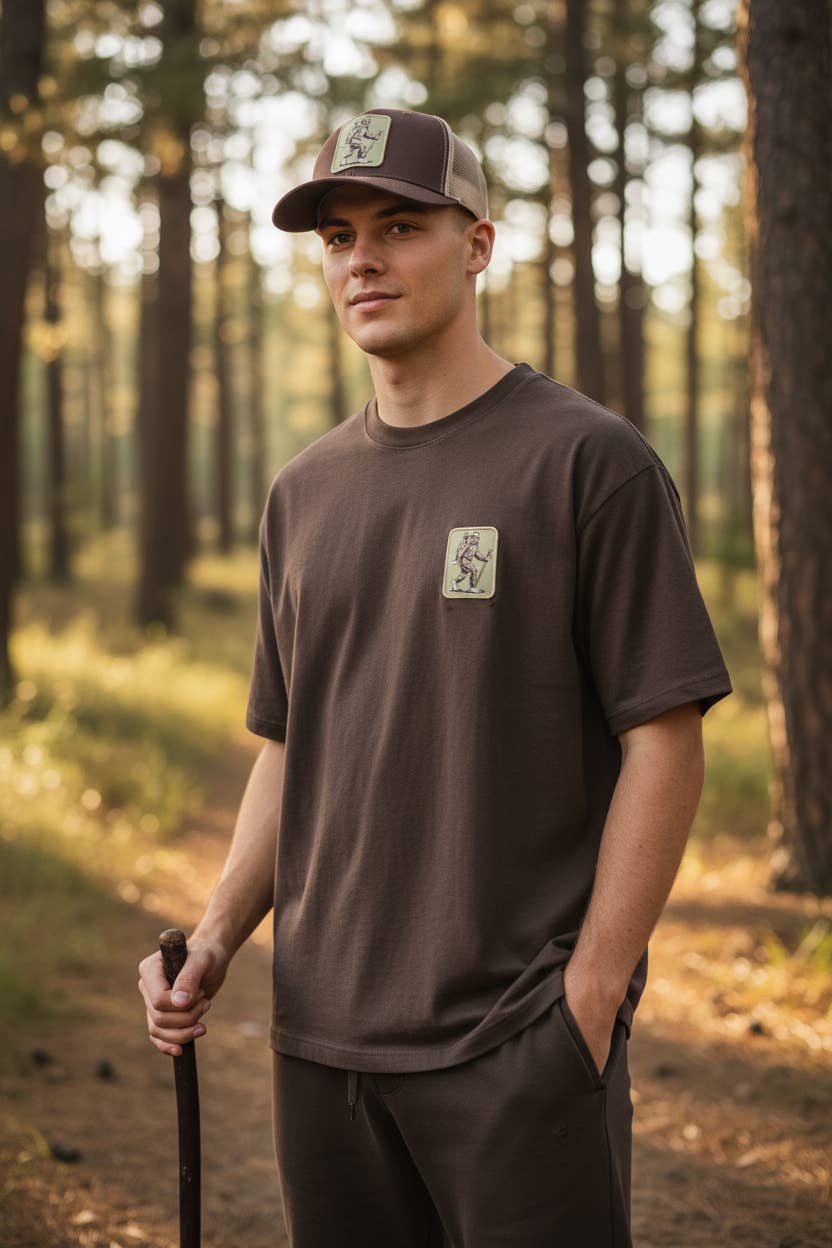 PNW Apparel – boné - Unissexo por atacado – Chapéu de caminhoneiro Sasquatch9