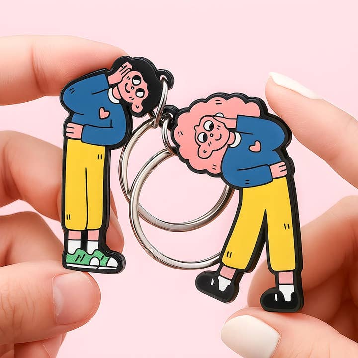 Porta-chaves Personalizados de Metal para Casais, Presente para Ele e Ela por atacado de GSJJ