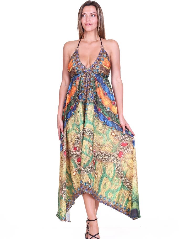 8081 Chain of Dreams Halter Dress for wholesale by Sol