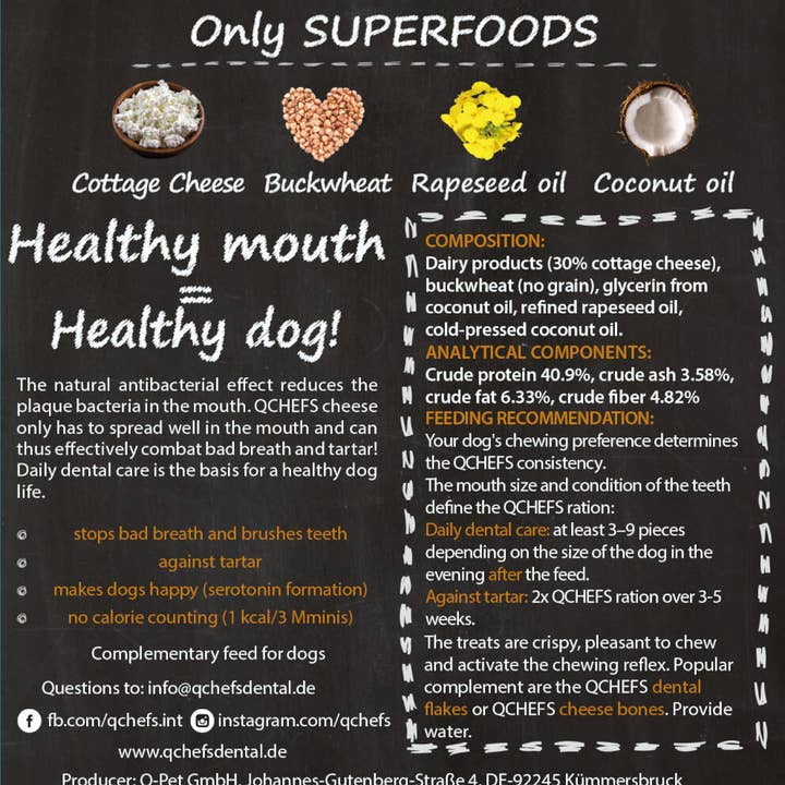 Q-Pet GmbH - Wholesale Pet Treats - Dog - Mminis for Dogs EN - Dental Snacks - (10 Pieces/SKU)1