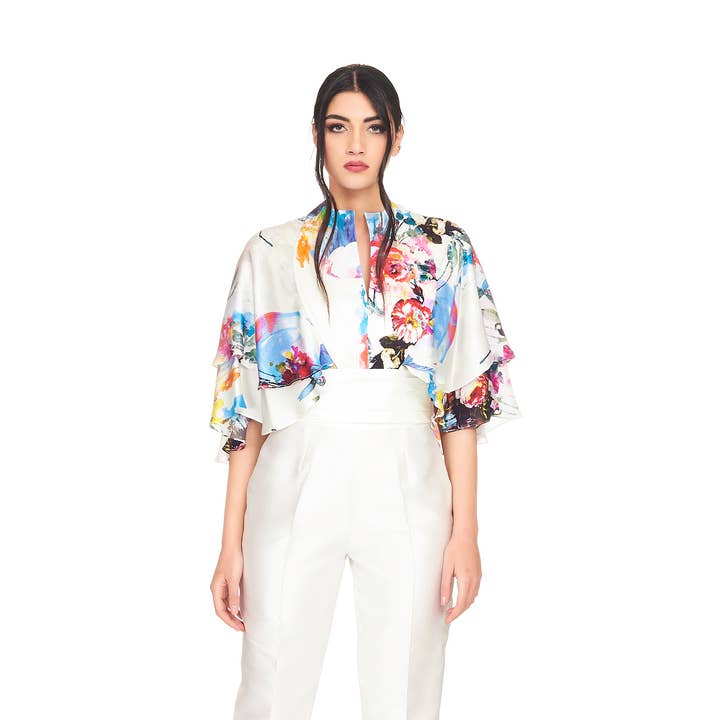 Damen-Set mit hochtaillierter Hose für den Großhandel von Kuea Italian Style