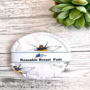 Keababies 14pk Organic Nursing Pads, Washable Breast Pads For