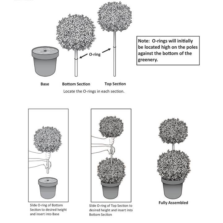 Haute Decor - Wholesale Artificial Plant - Adjustable Double Artificial Boxwood Topiary7