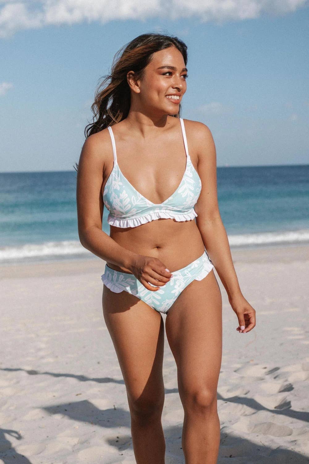 Ete Swimwear - Vendita all'ingrosso Top bikini - Donna - Luana Bikini Top - Menta Floreale2