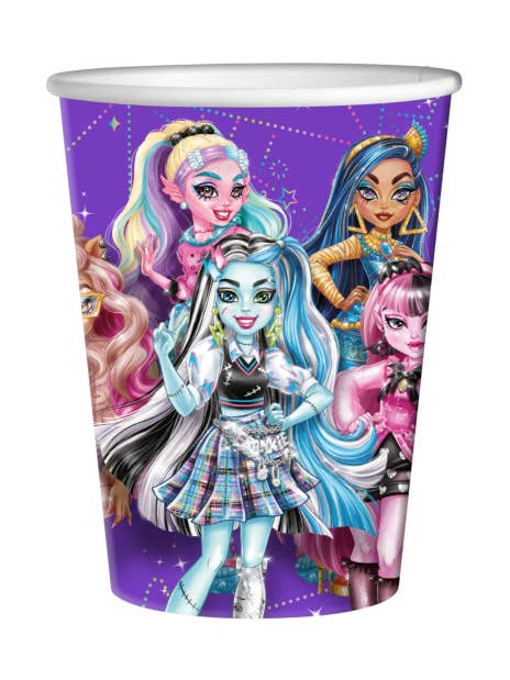 8 Becher Monster High 250 ML für den Großhandel von Dream Party