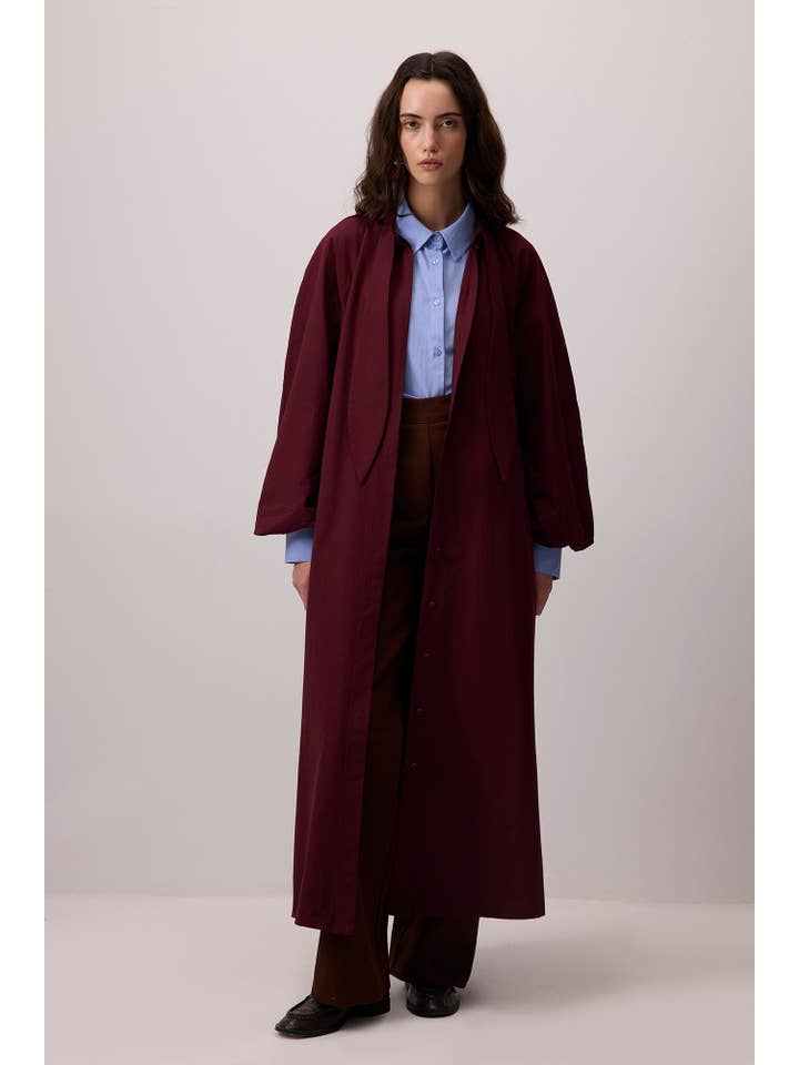 M rd m 100% COTTON BALLOON SLEEVE TRENCH COAT for wholesale on Faire