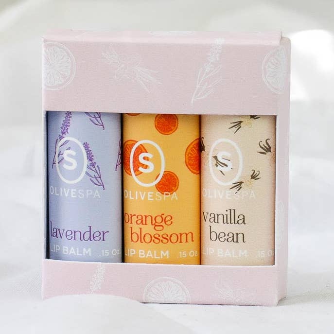 Joanna Lip Balm Trio for wholesale by OLIVESPA