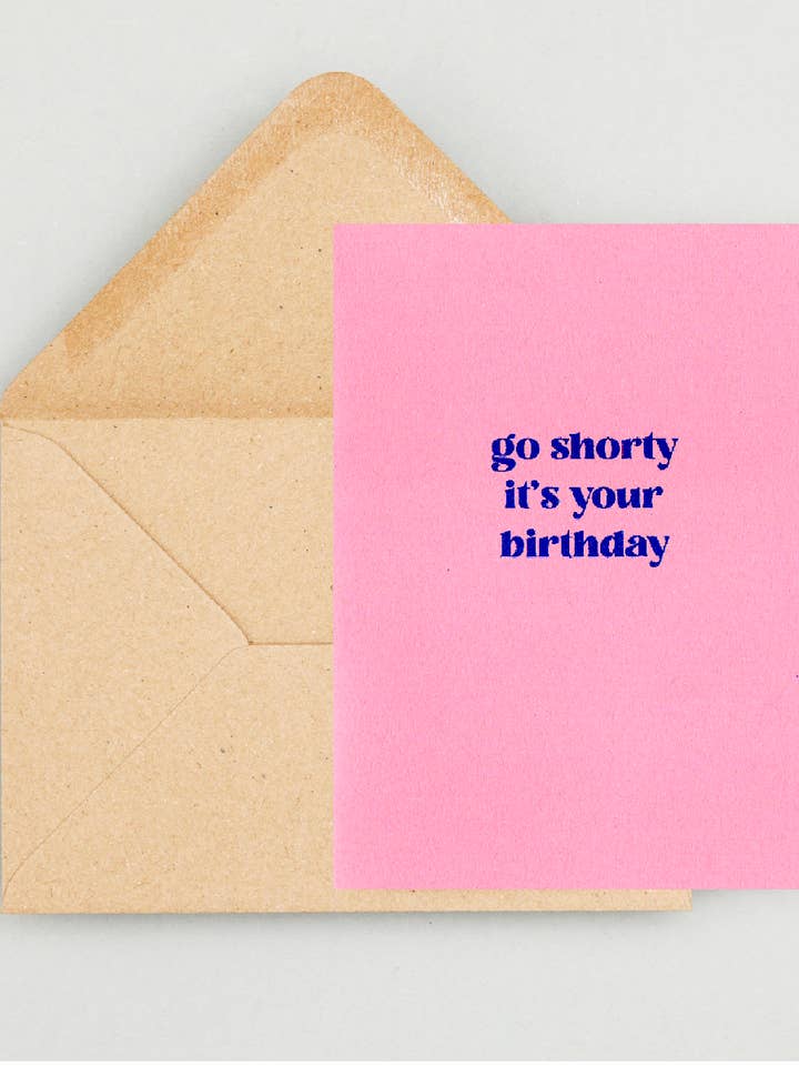 Ensemble de cartes shorty imprimées Riso et d'enveloppes pour la vente par Laladon Studio