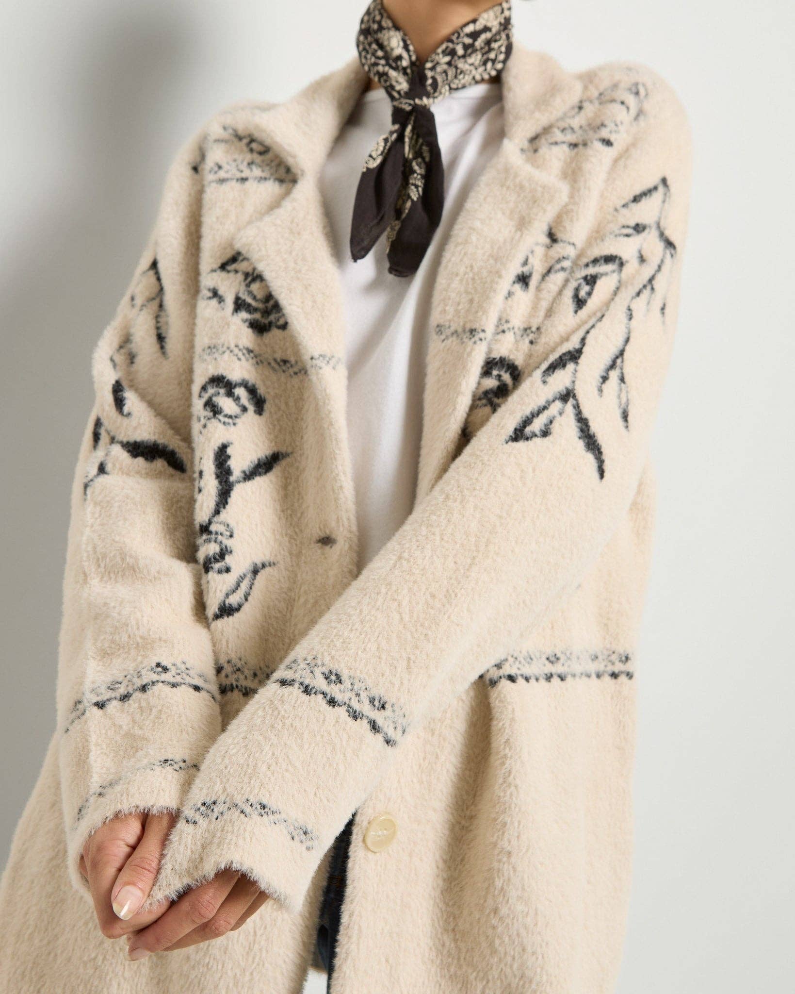 Cream Luxe Coatigan for wholesale on Faire3