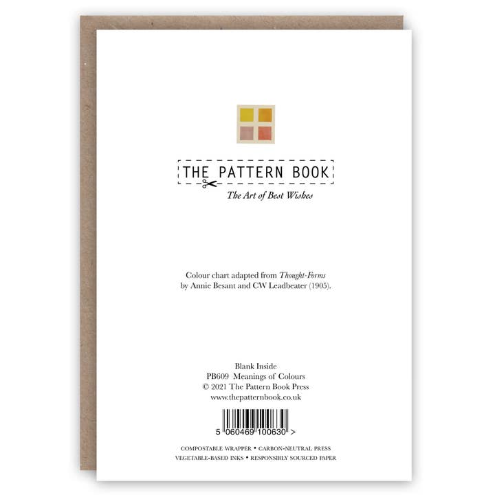 The Pattern Book - Wholesale Everyday Greeting Card - Meanings of Colour greeting card