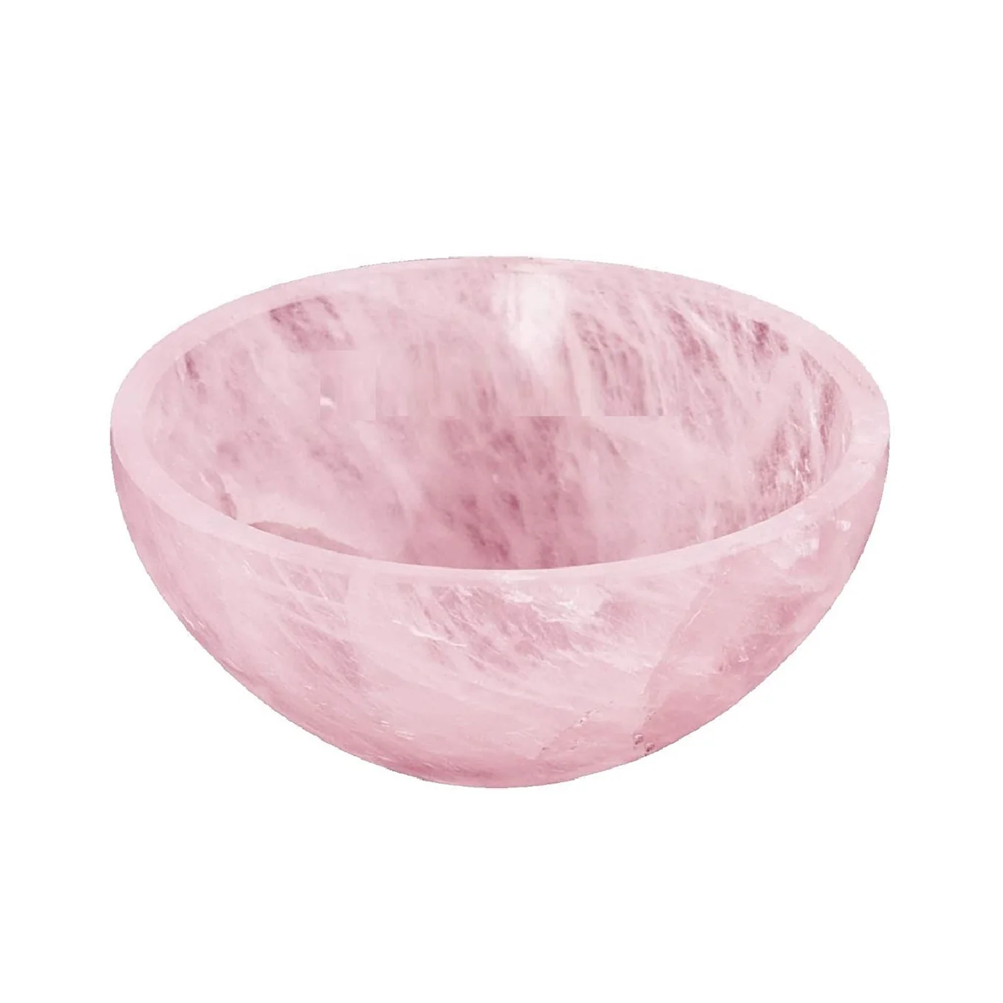 Serein Wellness – wholesale Laddningsplatta för kristaller – Skål i rosenkvarts för kristallhelande och energiladdning1