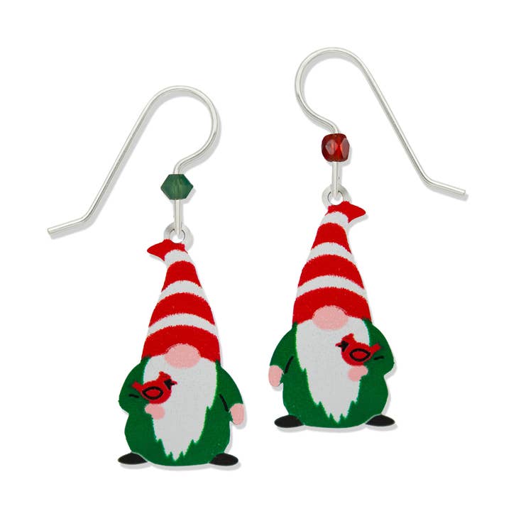 Christmas Gnome with Cardinal for wholesale by Left Hand Studios