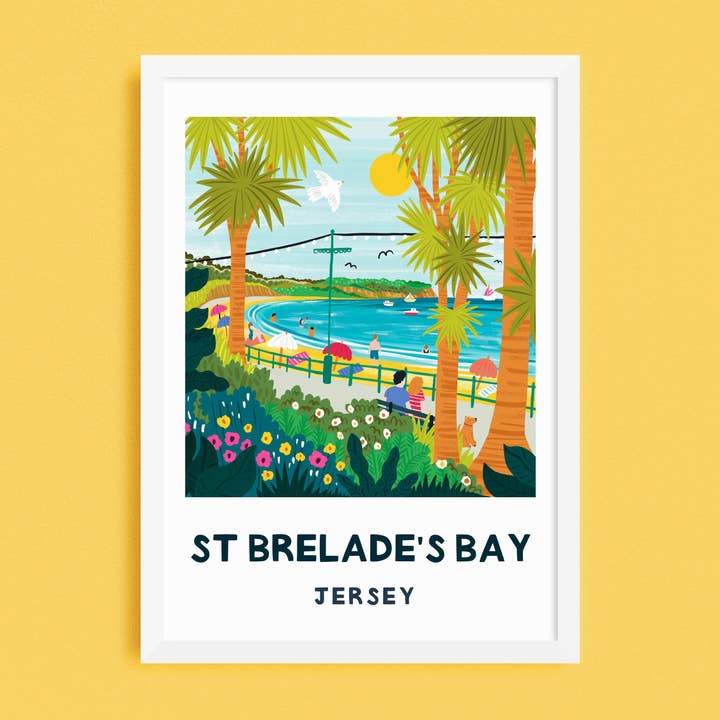 St Brelade's Bay - Jersey Print for wholesale by Lauren Radley