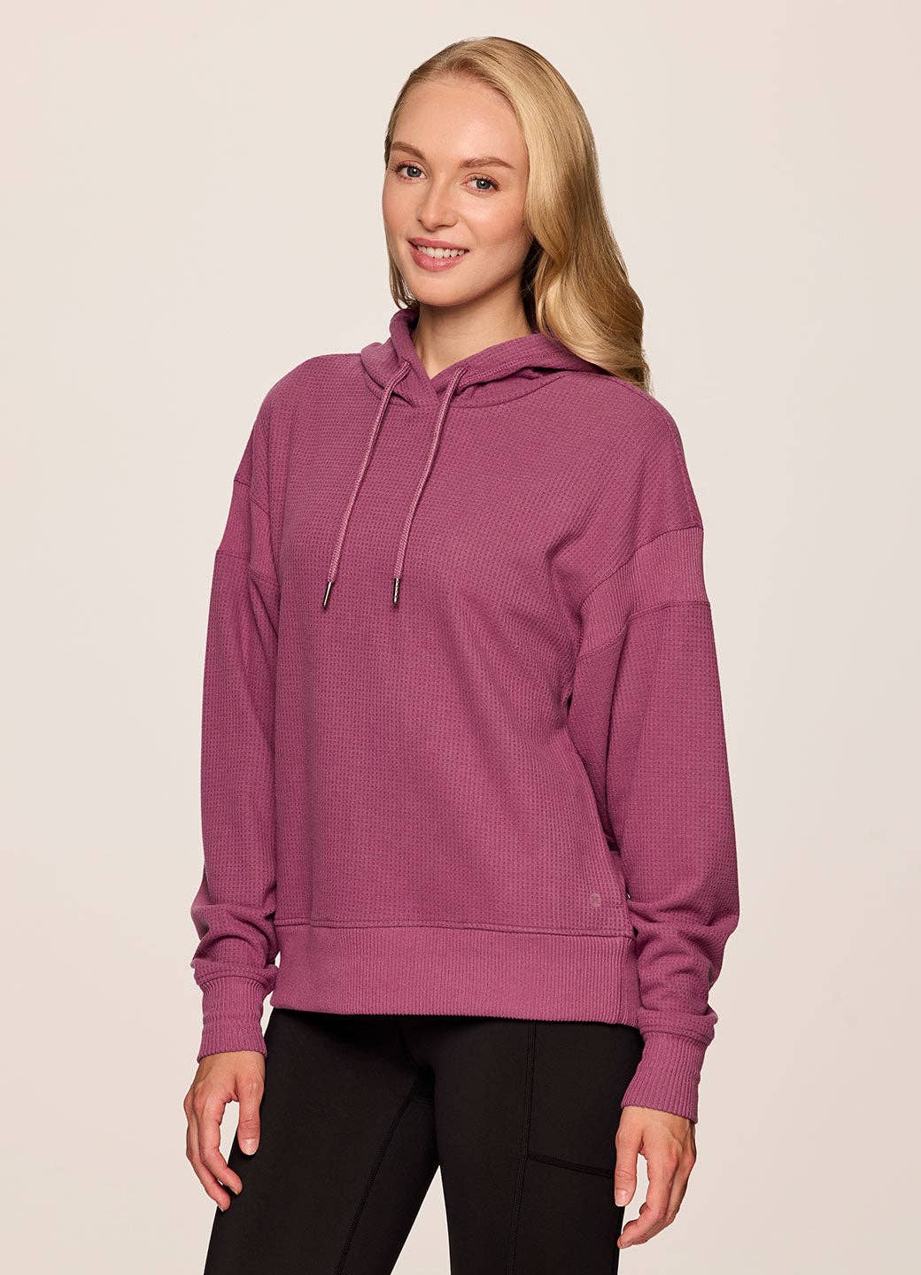 RBX Active – Engroshandel Hoodie – Kvinder – Afslappet hættetrøje i vaffelstrik til fridage13