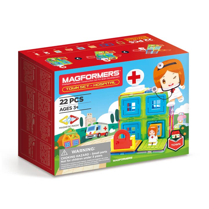 Town Series - Hospital Set for wholesale by Magformers Australia