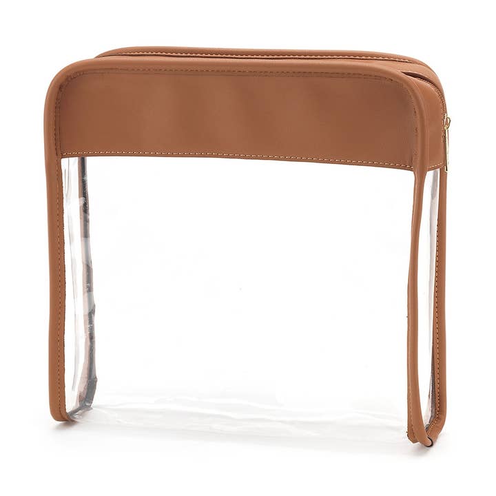 Camel Jet Setter Toiletry Bag for wholesale by Viv&Lou