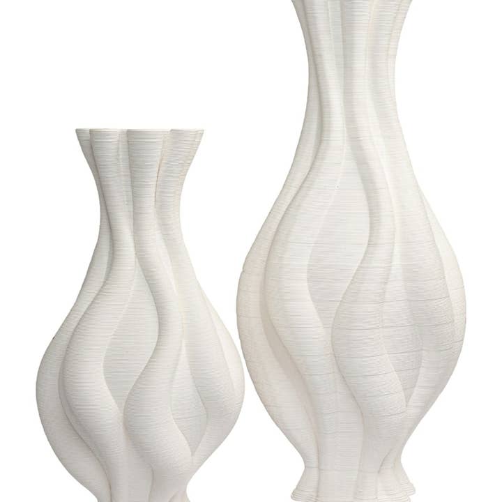 Madame Smart Ltd – Engroshandel Vase – Emilie Hvid Snoet Keramisk Vase