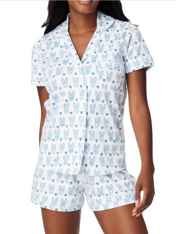 Rosa Clothing - Wholesale Lounge Set - Women's - Stylish Cartoon Print Summer Lounge Set