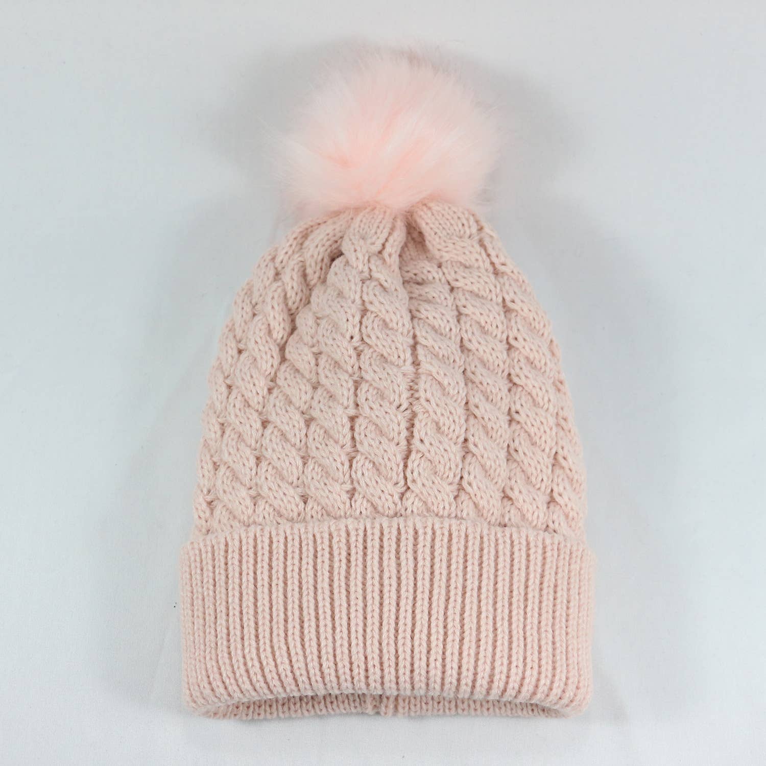 MKS America - Wholesale Beanie - Women's - Twist satin-lined removable pom-pom beanie11