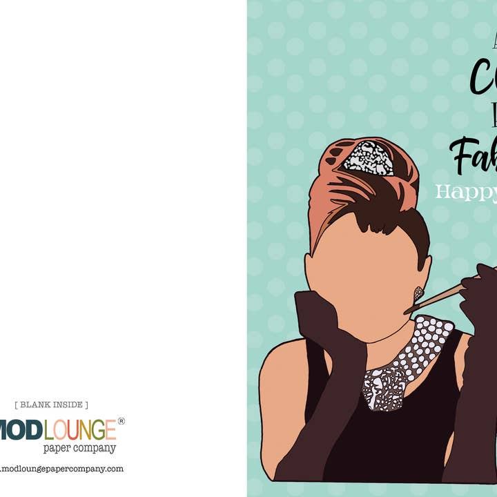 Mod Lounge Paper Company - Wholesale Birthday Card - Pop Icon Always Classy Forever Fabulous Birthday Card2