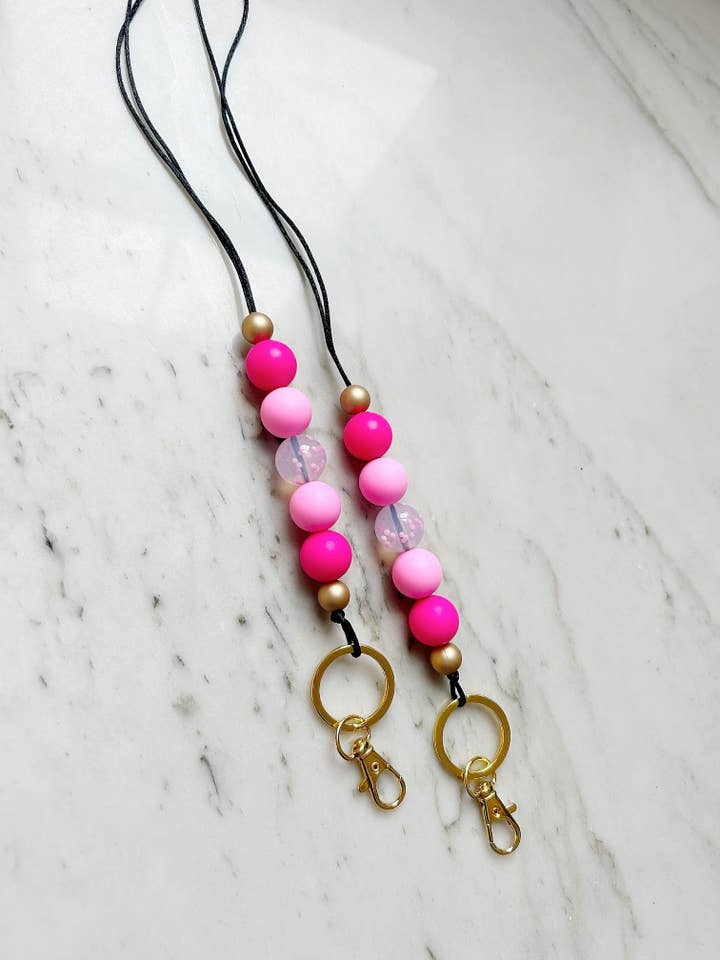 Lanière Pop Rose pour la vente par Lanyard Lovebirds