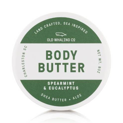 Spearmint & Eucalyptus Body Butter (8oz) for wholesale by Old Whaling Company