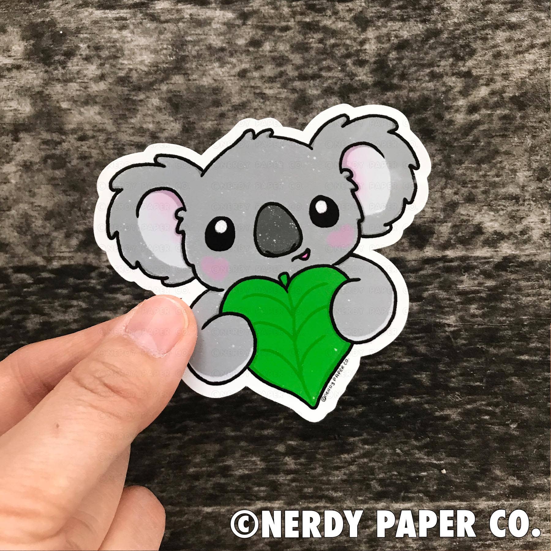 NERDY PAPER CO. - Vente Autocollant - SAVE THE KOALAS DONATION - Autocollant en vinyle imperméable dessiné à la main0