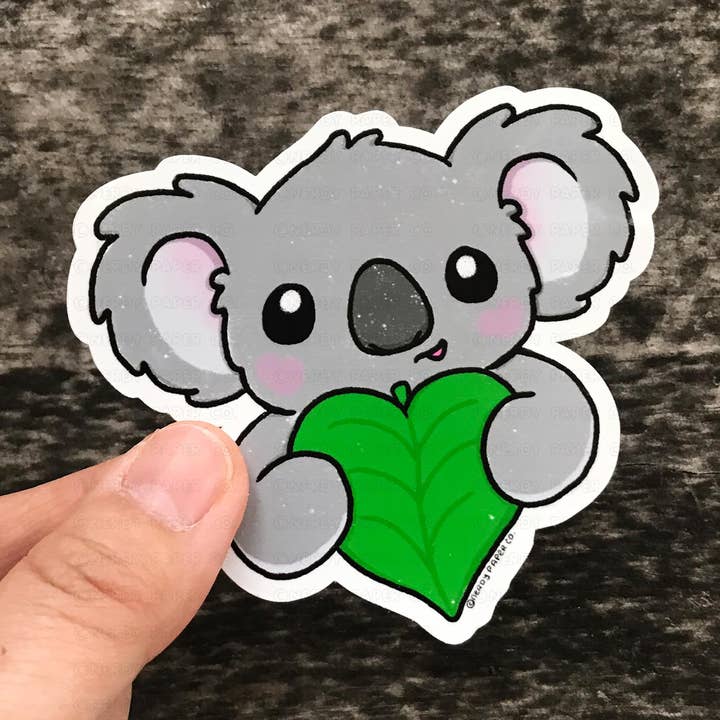NERDY PAPER CO. - Wholesale Sticker - SAVE THE KOALAS DONATION - Hand Drawn Waterproof Vinyl Sticker0