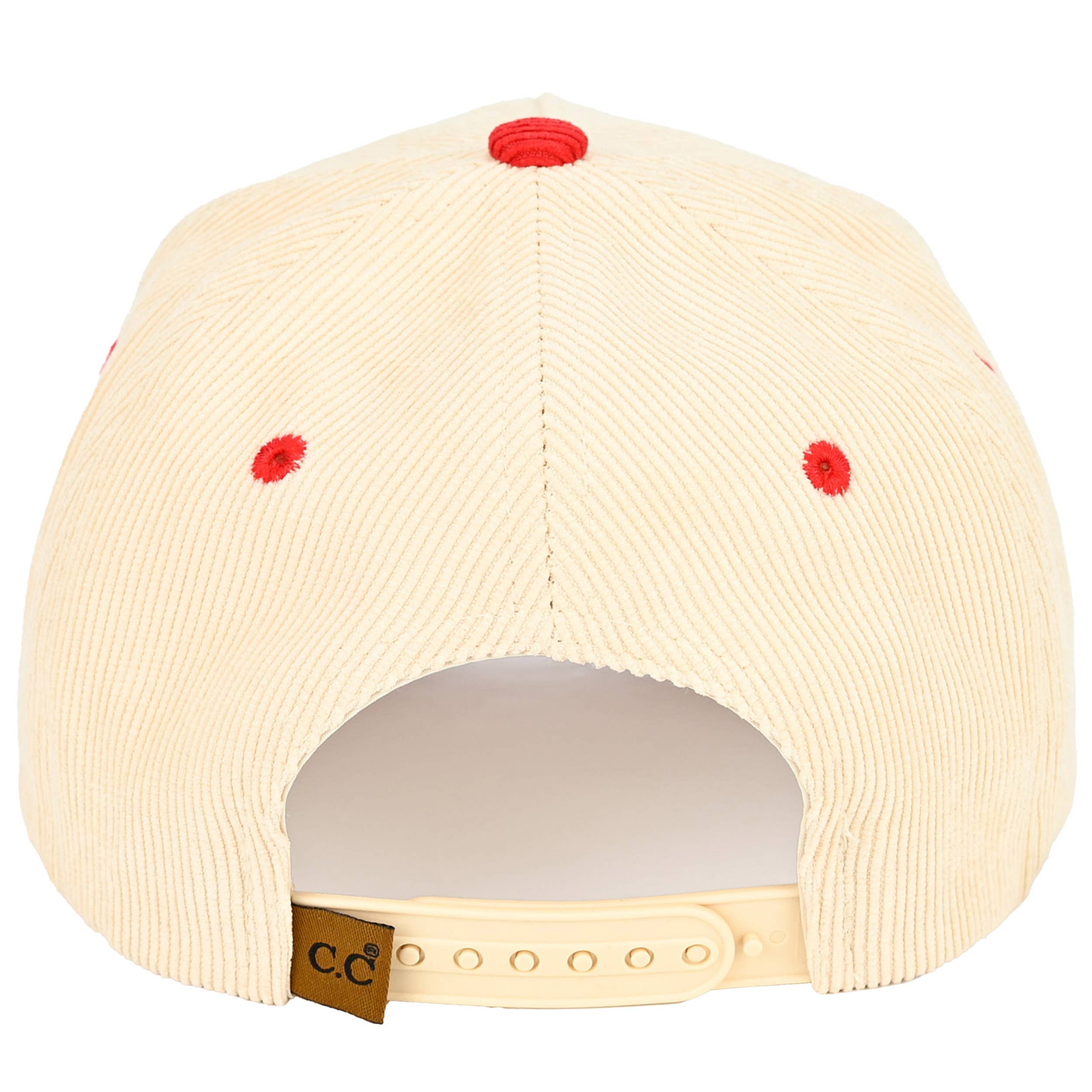Hana - Wholesale Truckerpet - Dames - C.C MERRY Vetgedrukte Letter Corduroy Trucker Cap11