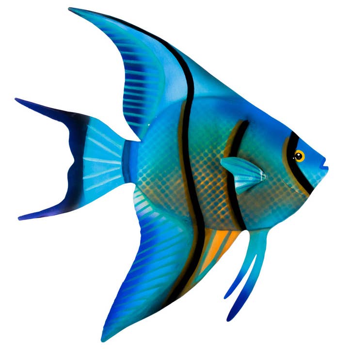 Metal Angelfish Facing (Patio Safe) for wholesale by T.I. Design