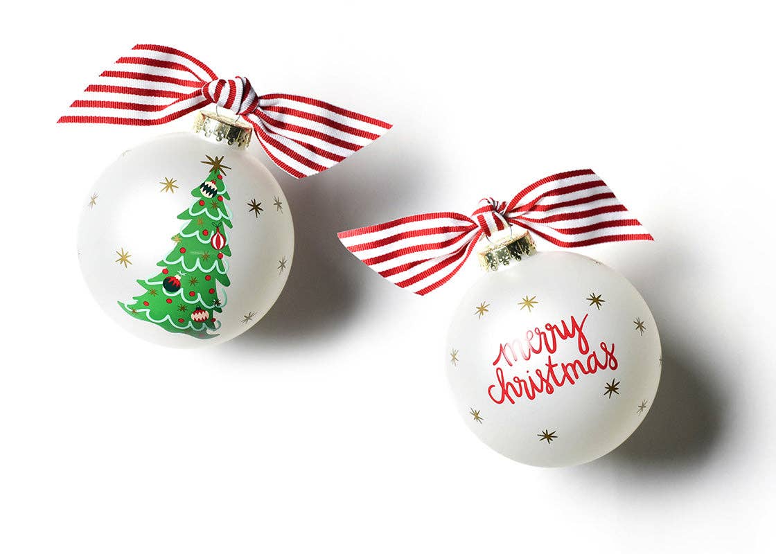 Coton Colors - Wholesale Ornament - Trimmed Tree Glass Ornament0