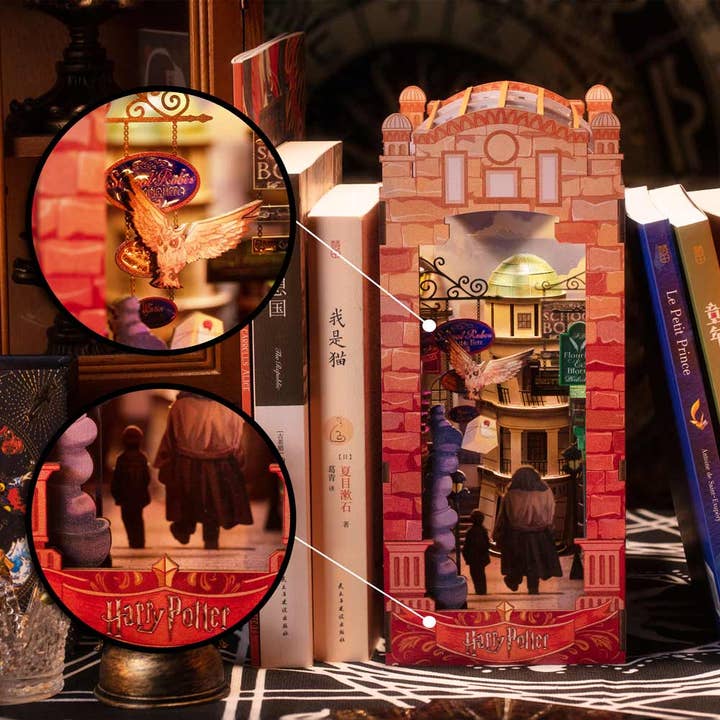 Crafthub - Wholesale DIY Craft Kit - Harry Potter: Diagon Alley - DIY Book Nook Kit3