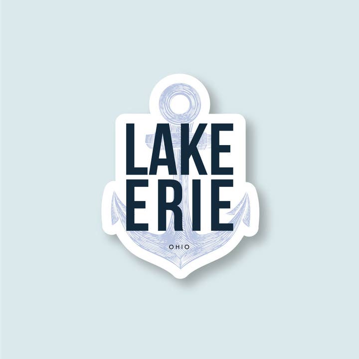 Adesivo Lake Erie Anchor, Ohio por atacado de Small Screen Studios
